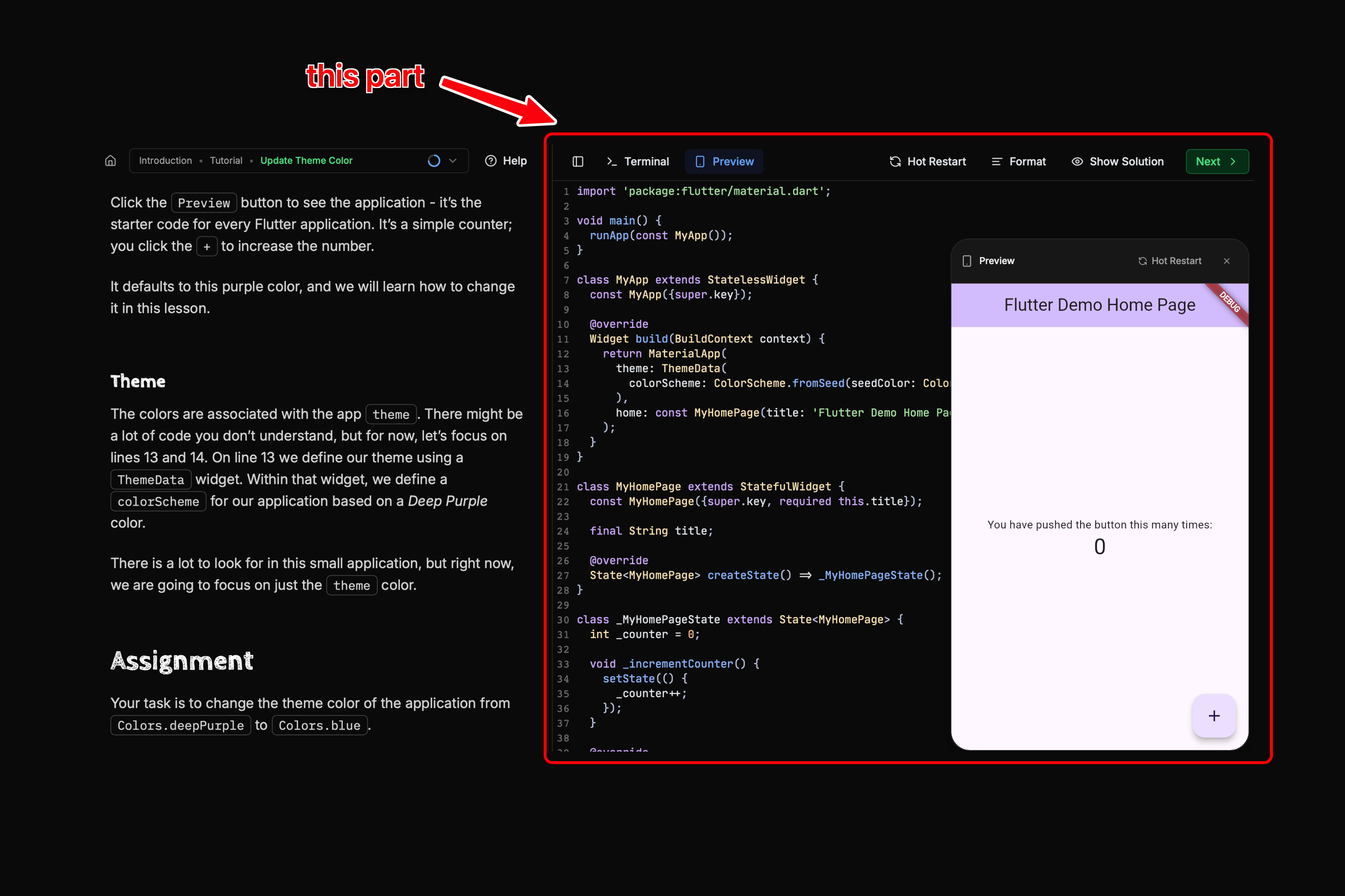 Course Platform Highlighted