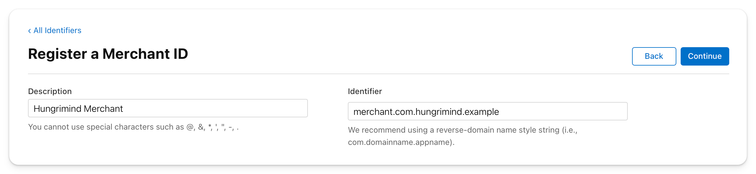 register merchant id